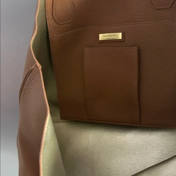 Tory Burch Brown Leather Tote - Picture 2 of 5